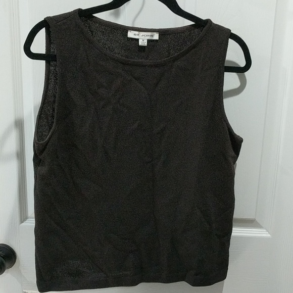 St. John Tops - St. John Knit Brown Sleeveless Top Vintage St. John Tops - St. John Knit Brown Sleeveless Top Vintage